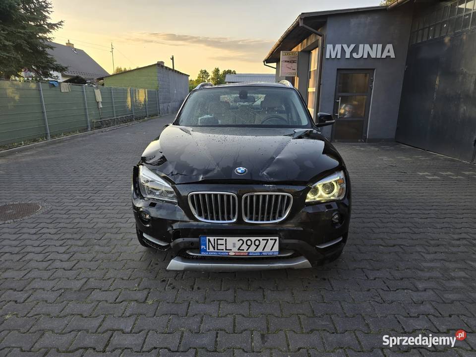 Bmw X1 Xdrive X20D 2013r uszkodzony rozbity skórzana tapicerka