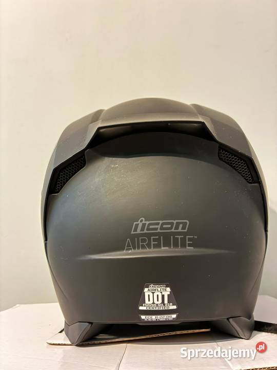 Kask motocyklowy Icon Airflite Black Dark XL