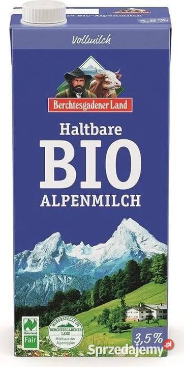 BIO Mleko Alpejskie UHT min 35 tłuszczu 1 L x 12 Świdnica