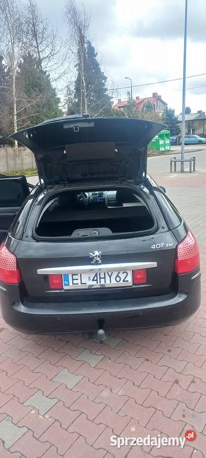 Peugot 407SW HDi 20 diesel 2010 ładny zadbany wspomaganie kierownicy Andrespol