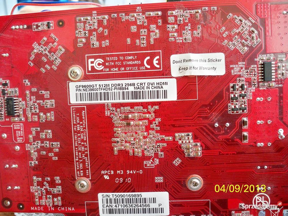 Karta Graficzna Nvidia Geforce Palit 9600GT 512M Dubeninki