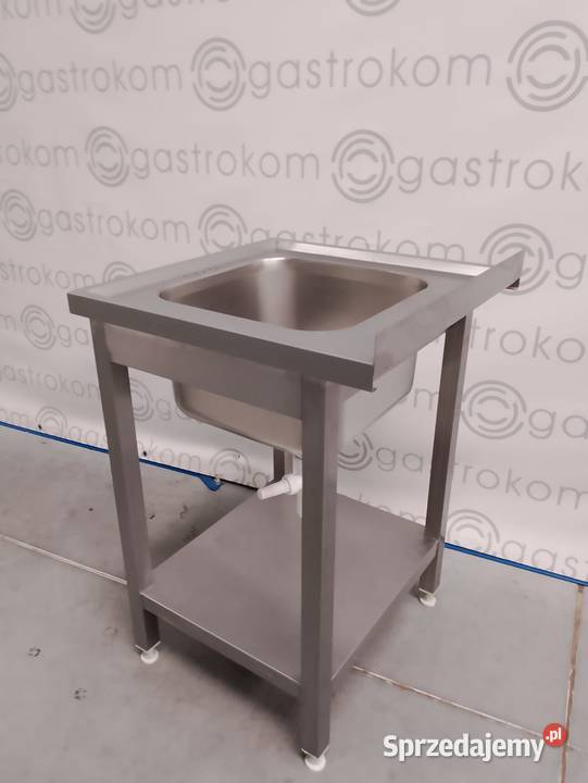 STÓŁ ZE ZLEWEM I PÓŁKĄ 60X60X85 Gastronomia dolnośląskie Wrocław