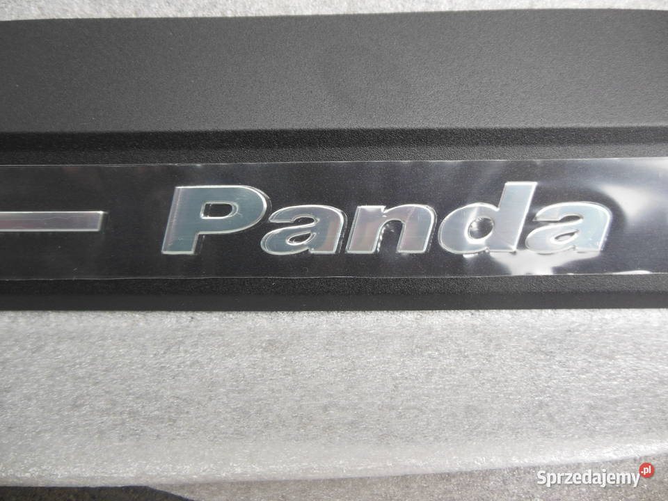 Komplet listew progu Fiat Panda II czarne osobowe