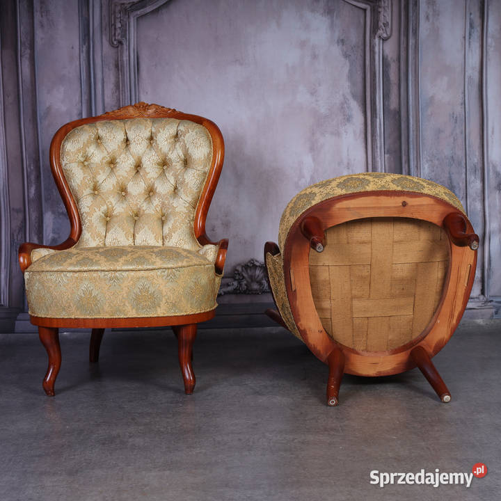 ARTexpert Elegancka Para Foteli Ludwik Prestiż w Dobrzany