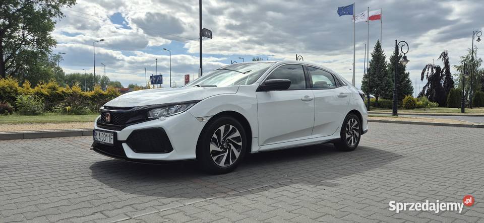 HONDA CIVIC X 10 TURBO 2017r STAN IDEALNY BIAŁA Rok produkcji 2017 podkarpackie Jarosław