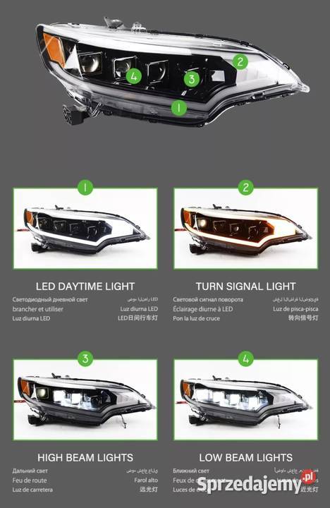 NOWE lampy przednie lampa przód Honda Jazz III