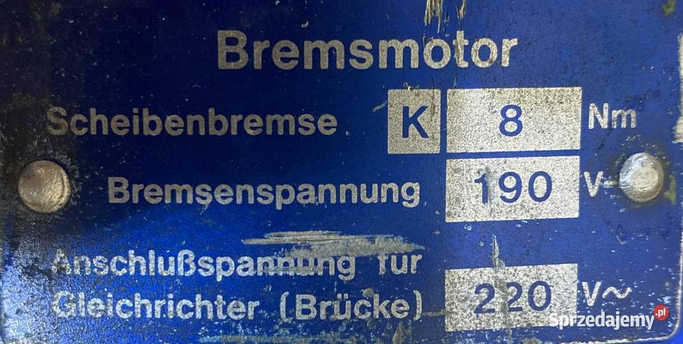 motoreduktor przekładnia 0311kW 1648obr 3fazowy sprzedam
