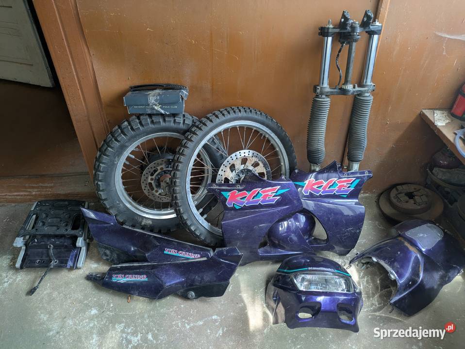 Kawasaki KLE 500 drugi zestaw kół plastików lubelskie Lubartów