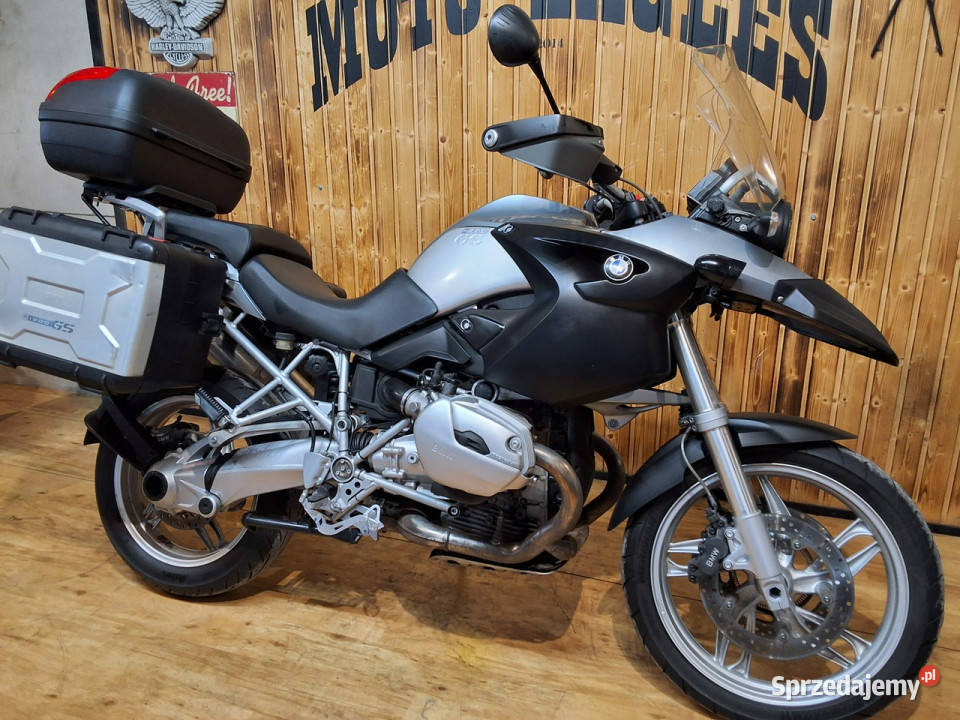 BMW R 1200 GS piękny motocykl BMW R 1200 GS kufry BMW wielkopolskie Bicz