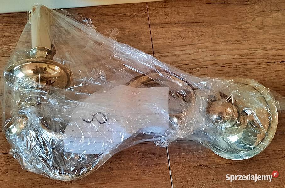 Kinkiet kinkiety podwójne mosiężne przedwojeene sprzedam