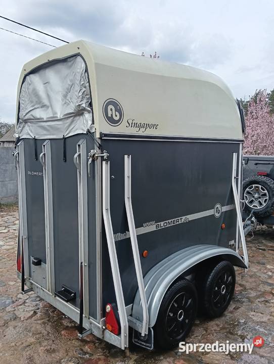 Przyczepa konna jednokonna PODŁOGA ALUMINIUM Konin
