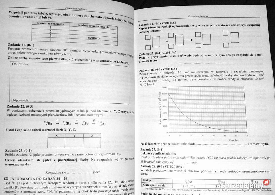 Chemia Tom 1 Zbiór zadań maturalnych 20022016 Rok wydania 2015 Chełm