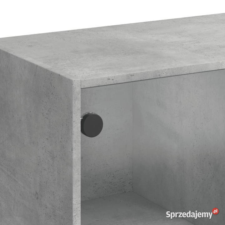 Szafka z drzwiczkami szarość betonu 68x37x109 Szafki Warszawa