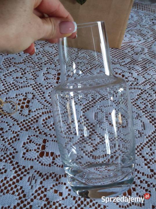 szklana przezroczysta przeźroczysta loft karafka biały Kielce