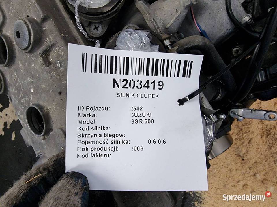 SILNIK MOTOCYKL SUZUKI GSR 600 kujawsko-pomorskie Lipno