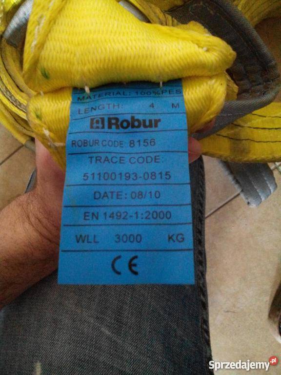 Zawiesie zawiesia pasowe 3000 3T 4M ATEST Gdańsk