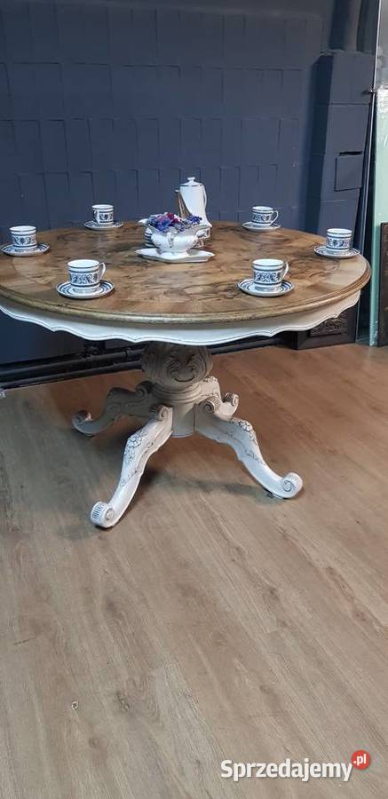 Piękny okrągły stół Shabby Chic Cudny Stoły Otrębusy sprzedam