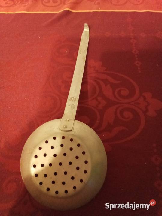 Durszlak cedzak aluminium PRL Warszawa