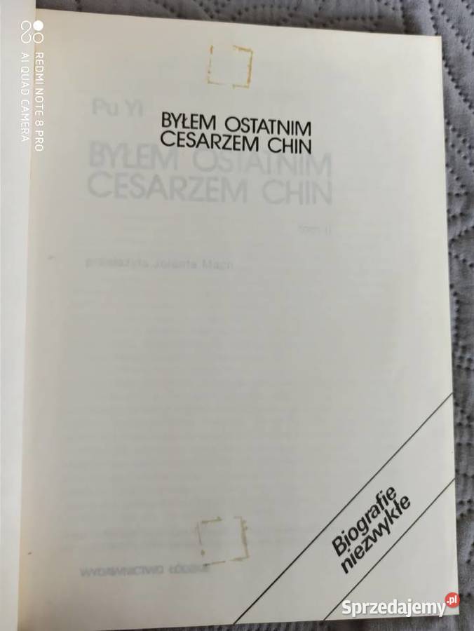 BYŁEM OSTATNIM CESARZEM CHIN Pu Yi Warszawa