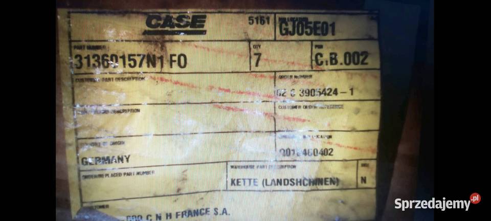 Łańcuch zew z zamkiem CASE 31360157N1 061063465 Kuźnica