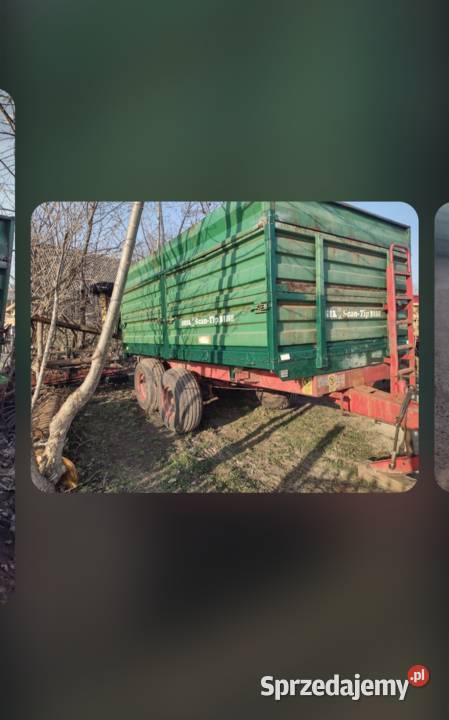 Przyczepa wywrotka tandem nieuszkodzony Przyczepy rolnicze Piotrków Drugi sprzedam