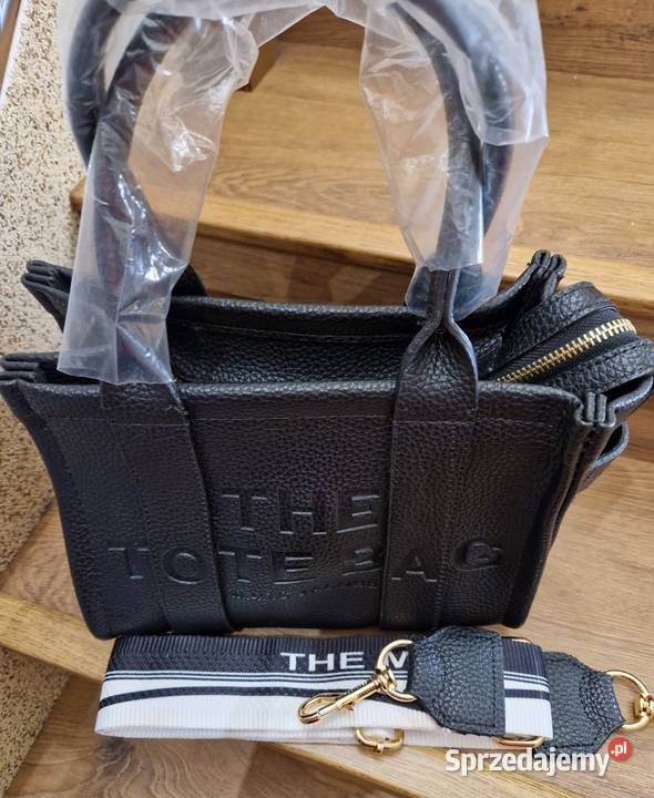 Torebka The Tote Bag Marca Jacobsa czarna medium 21cm wielkopolskie