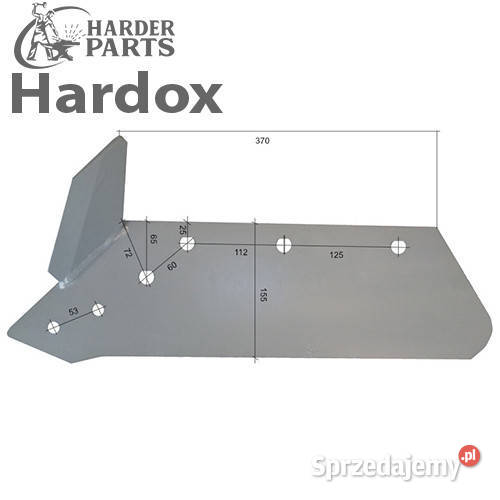 Lemiesz 300hektarów HARDOX 583891L części do Suwałki