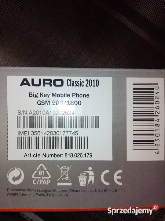 Telefon Auro Pozostałe Pozostałe świętokrzyskie Ostrowiec Świętokrzyski