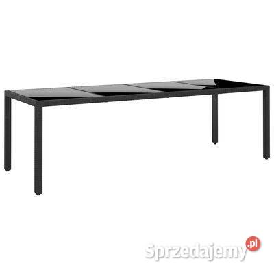 vidaXL Stół ogrodowy 250x100x75 szkło i rattan Warszawa sprzedam