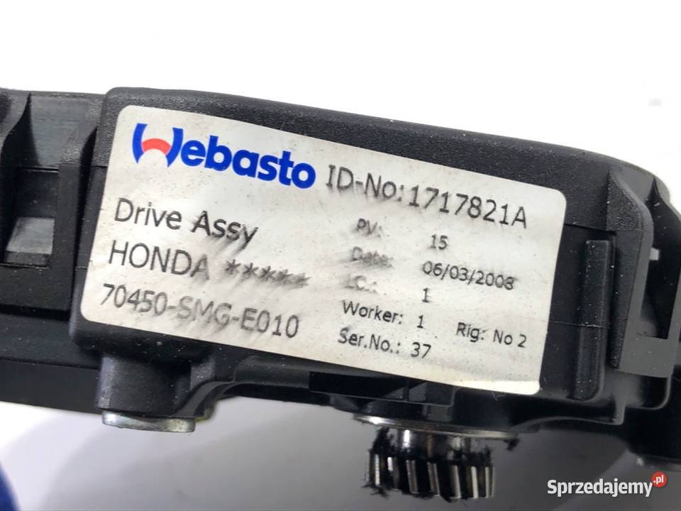 SILNIK SZYBERDACHU HONDA CRV III 70450SMGE010 osobowe sprzedam