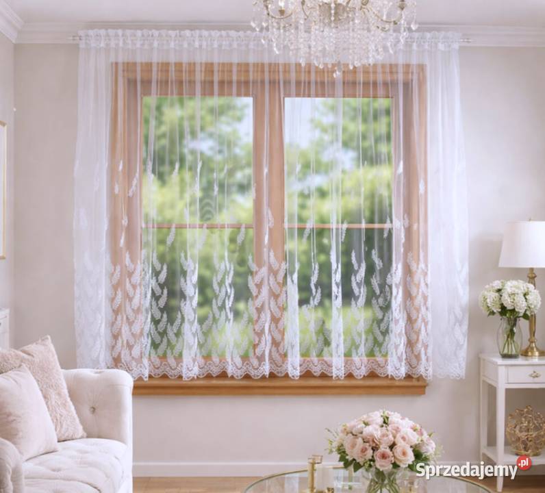Firana 400x150 firany firanki proste do pokoju świętokrzyskie Sandomierz