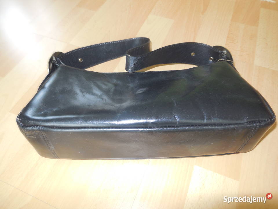 skórzana czarna torebka Łódź