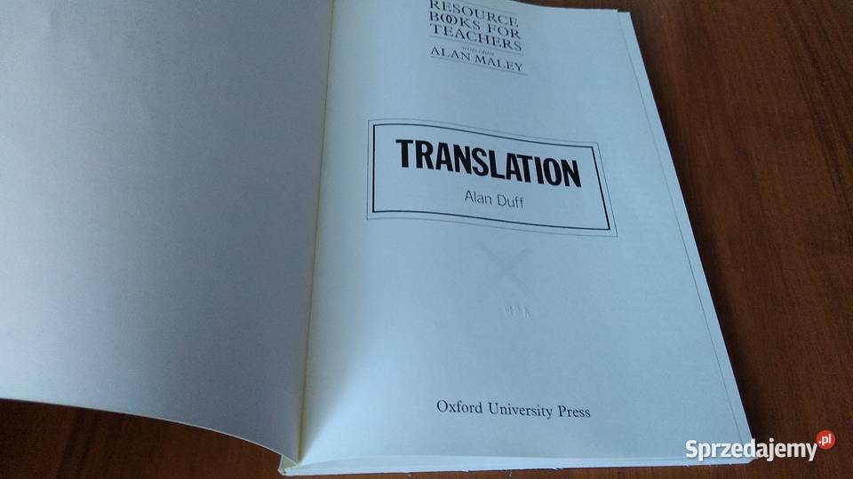 Translation Alan Duff Resource Books for pomorskie Gdańsk sprzedam