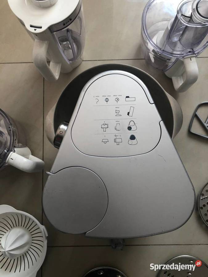 Srebrny robot kuchenny KENWOOD zestaw akcesoria Toruń