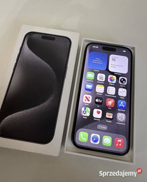iPhone 15 pro 128 GB titanium black Nowa Sól