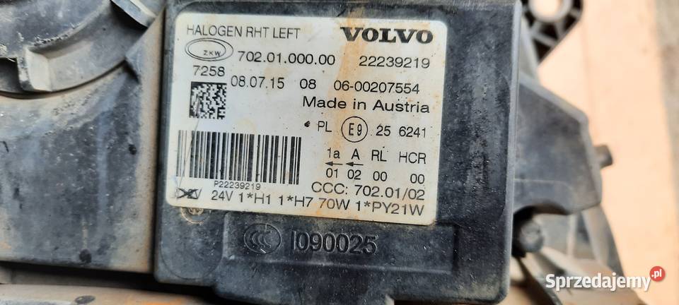 Lampa Lewa VOLVO FH4 Staszów