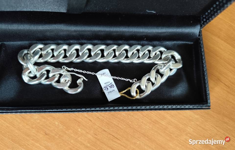 Bransoleta pancerka srebro 925 waga 9950 stan sprzedam