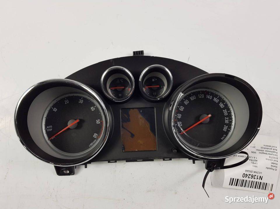 LICZNIK ZEGAR 13460582 OPEL ASTRA J 2015 Lipno sprzedam