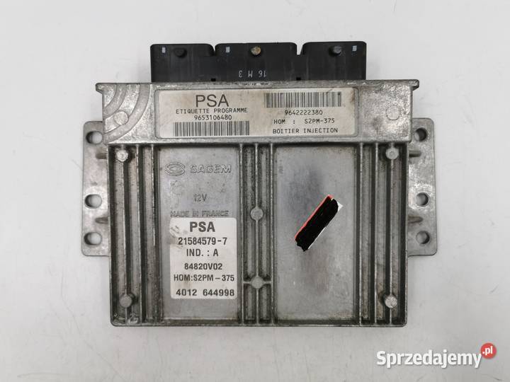 Sterownik Silnika Citroen C2 14 8v 9653106480 Wyszków sprzedam