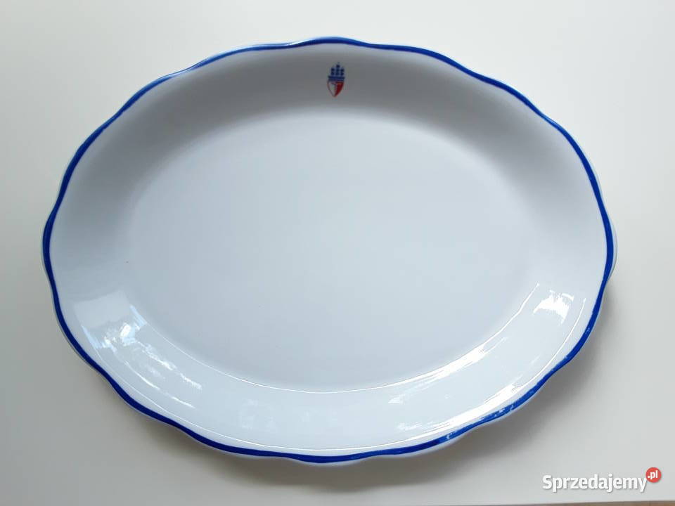 Półmisek porcelanowy z logo żeglarskim mazowieckie Warszawa