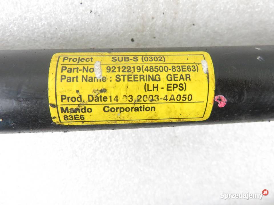 MAGLOWNICA OPEL AGILA A 4850083E63 9212219