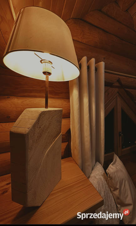 Lampa stołowa drewniana Sosna Kraków sprzedam