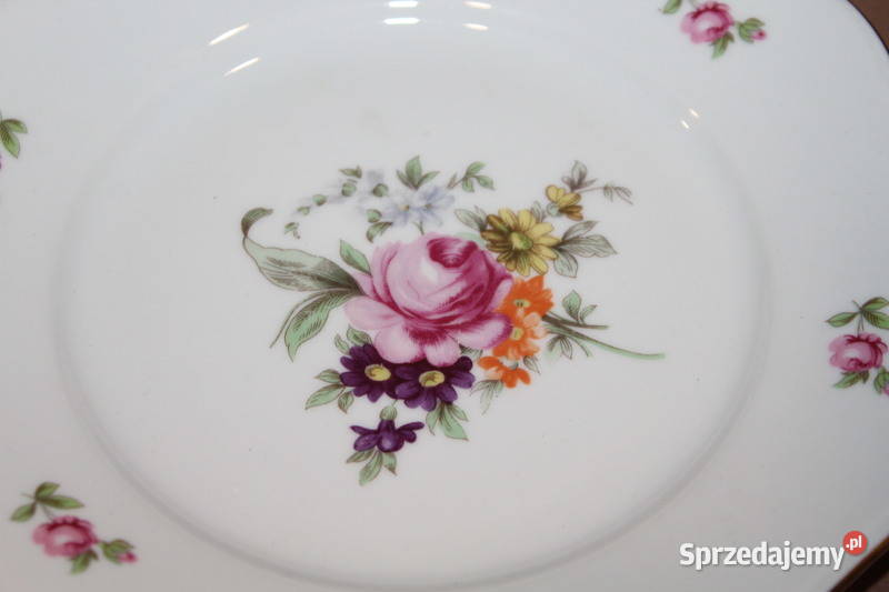 Komplet porcelanowych talerzyków 4 Bohemia 1010 sprzedam