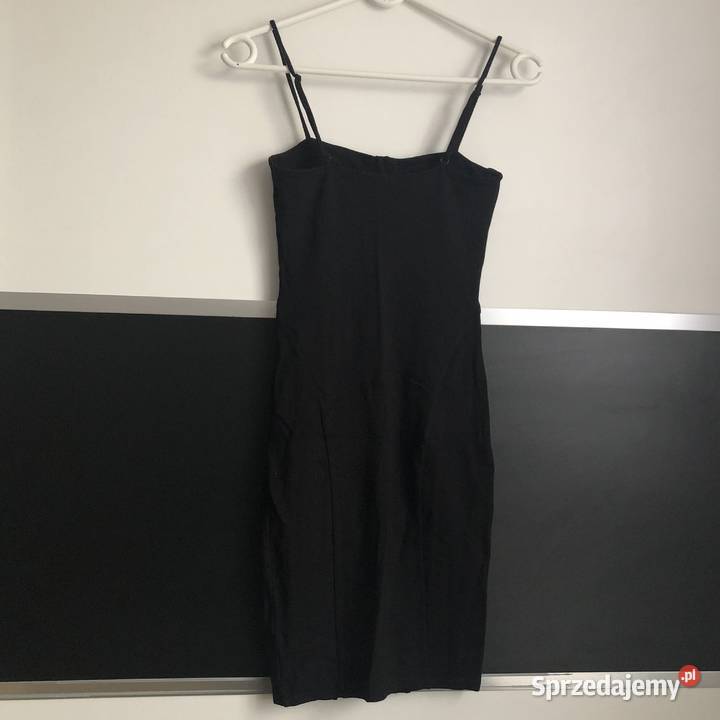 czarna sukienka HM xxs 32 gorset bandażowa Inowrocław