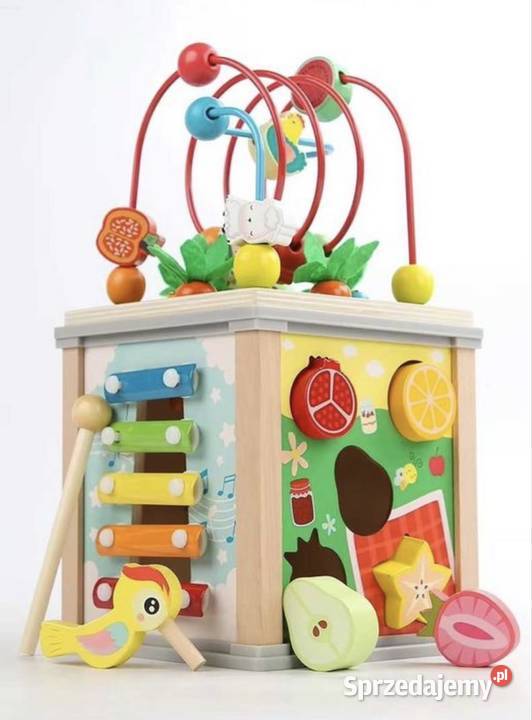 Drewniana kostka edukacyjna interaktywna sorter Kielce