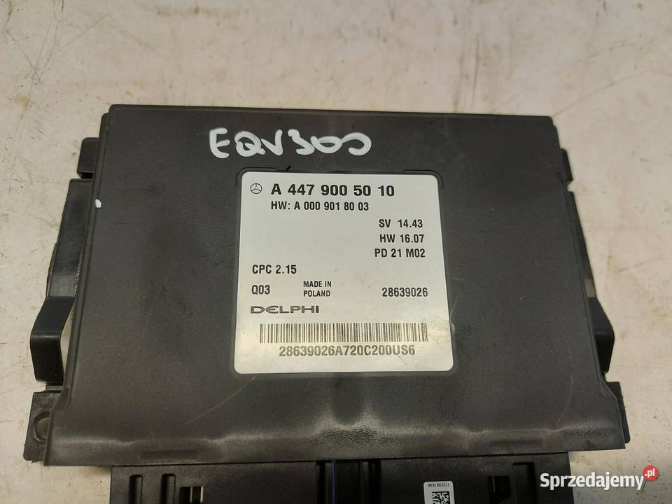 Mercedes EQV w447 Vklasa moduł sterownik skrzyni