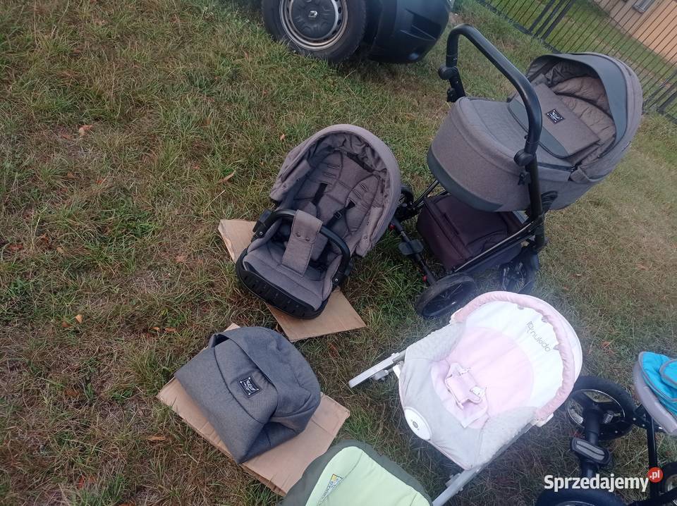 Wózek ADAMEX 2 W 1 Gondola Spacerówka Fotelik do Dzierżoniów