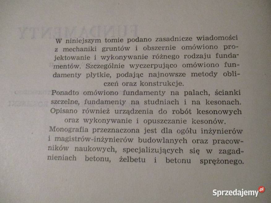 Budownictwo betonowe Fundamentybudownictwo sprzedam