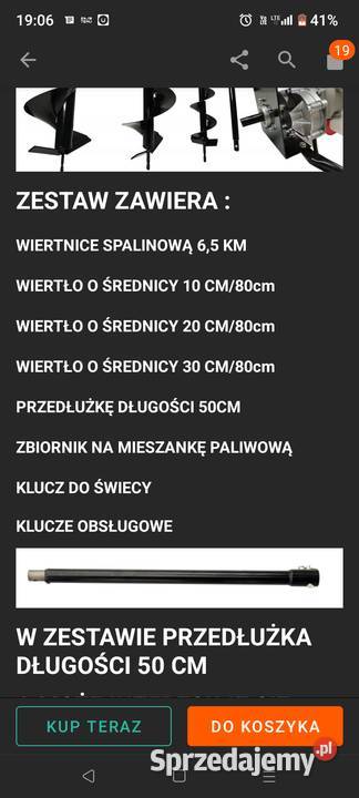 Wiertnica WYNAJEM świder Narzędzia Dąbrowa Górnicza