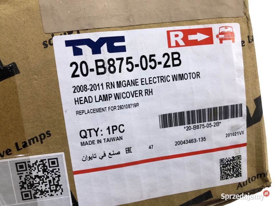 RENAULT MEGANE III 102008112013 Reflektor Lampa świętokrzyskie sprzedam
